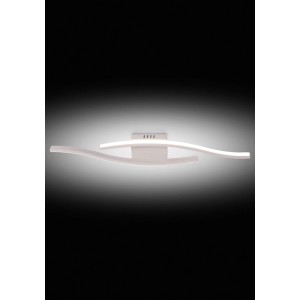 Applique LED moderna con design curvo per un'illuminazione elegante.