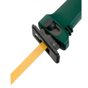 Lama per sega a sciabola LUX per legno fine, 150mm, confezione da 2. Lama gialla in sega verde.