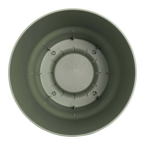 Vaso per piante t.b.t., verde oliva, vista interna.