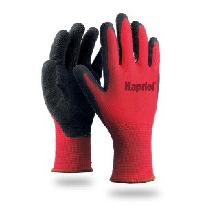 Guanti da lavoro t.b.t. rossi e neri.