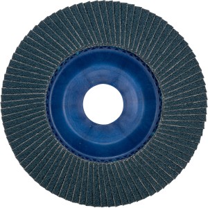 Disco lamellare per levigatura, blu, per smerigliatrici angolari.