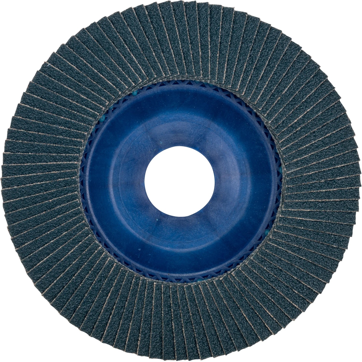 Disco lamellare per levigatura, blu, per smerigliatrici angolari.