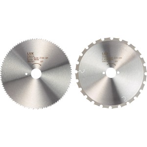 Set di lame per sega circolare LUX per legno, 2 pezzi, Ø 210 mm. Lame per seghe circolari manuali e da banco.