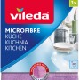 Panno multiuso 2in1 in microfibra Vileda, viola. Il panno ha due lati per diverse attività di pulizia.