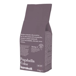 Fugabella Color Kerakoll stucco per fughe in sacco, per piastrelle, mosaici e pietre naturali.