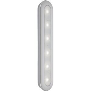 Briloner LED Push Light Row argento, 30,5 cm, mobile e a batteria.