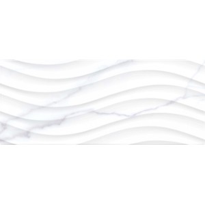 Rivestimento murale Brava Onda grigio lucido 1,5 m² 25x60 cm