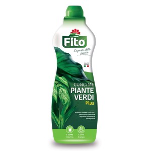 Concime liquido Fito per piante verdi, flacone da 1 litro.