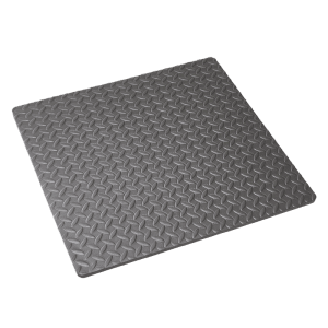 Tappeto ammortizzatore di gomma 62x62x1,2 cm grigio