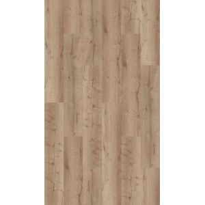 Pavimento vinilico rovere Lyon, sistema a clic 4 mm effetto legno chiaro per facile installazione.