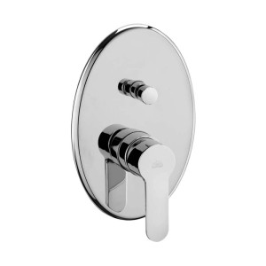 Rubinetto bagno monoc. incasso doccia con deviatore linea blu cromo