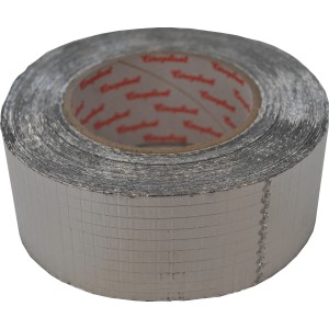 Nastro adesivo in alluminio argentato per isolamento.