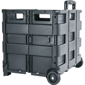 Carrello da officina t.b.t. nero, pieghevole e con ruote.