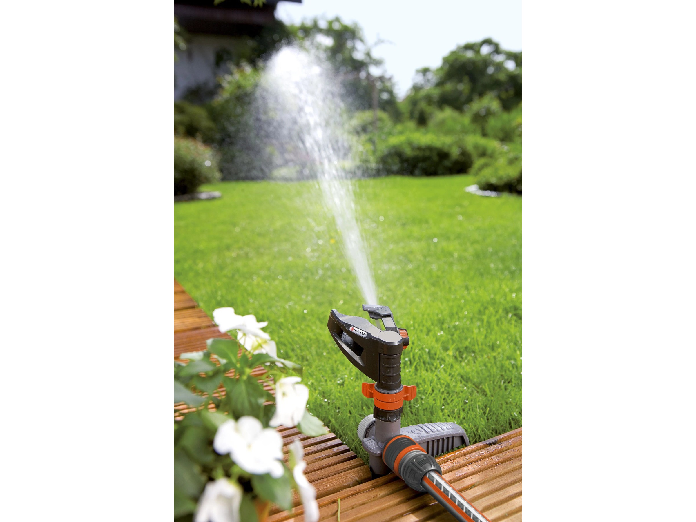 Set di 5 Irrigatore a pulsazione, irrigatore per prato, irrigatore circolare agricolo 1/2'' in ottone 28º, portata da 9 a 14 m | Leroy Merlin
