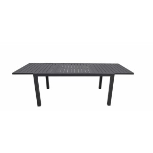 Tavolo allungabile in alluminio Space 160x11x75 cm antracite
