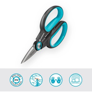 Forbici da giardino Gardena HerbCut per erbe aromatiche, con lame in acciaio inox e funzione di sfoltimento.