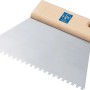 Spatola dentata LUX Classic 180 mm con manico in legno e lama in acciaio con dentatura quadra C1.