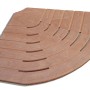 Tappetino doccia angolare in legno, accessorio per doccia