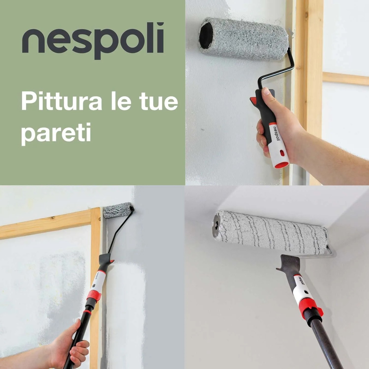 Rullo per pittura Nespoli Soft Touch sup poco ruvide 22 cm_4