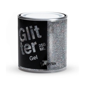 Barattolo di gel glitterato t.b.t., vernice per effetti creativi.