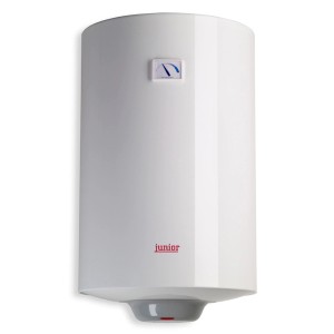 Scaldabagno t.b.t. bianco con indicatore di temperatura.