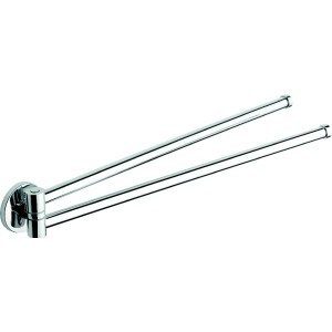 Portasciugamani girevole cromato per bagno e WC.