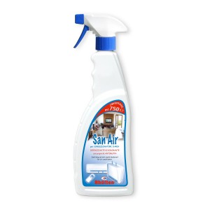 San Air detergente per climatizzatori, flacone spray da 750ml per aria pulita.
