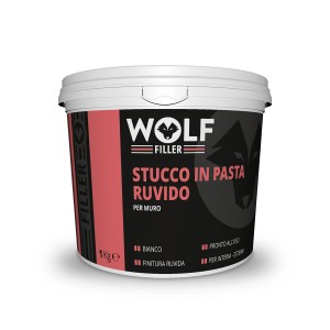 Secchio di stucco ruvido per muro pronto all'uso di Wolf Filler.