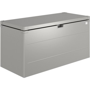 Biohort Stylebox 140, grigio quarzo metallizzato, box universale per giardino, terrazza e balcone.