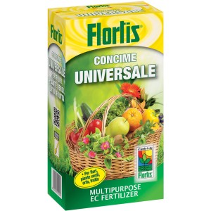 Concime universale Florlis per fiori, ortaggi e frutta.