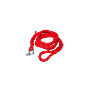 Corda rossa t.b.t. con grillo per tenditori e fissaggio.