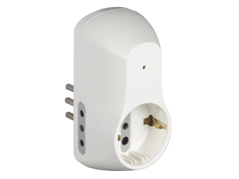 Bticino S2027GE Spina 10A Fiche 10 A, Noir