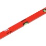 Livella a bolla Ellix rossa, lunghezza 60 cm, con livella orizzontale e verticale.