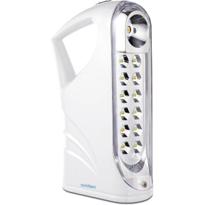 Torcia Avidsen bianca con luci LED.