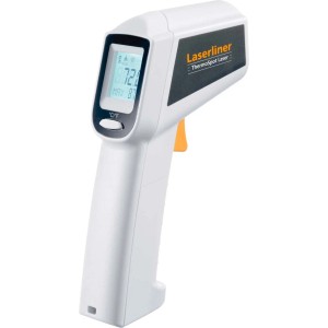 Laserliner ThermoSpot Laser, un termometro a infrarossi bianco per la misurazione della temperatura.