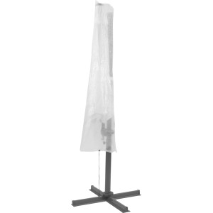 Copertura protettiva bianca per ombrellone a braccio, 32x60x200 cm, protegge dalla pioggia.