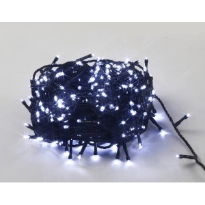 t.b.t. Catena luminosa per esterni, arrotolata con tanti piccoli LED bianchi.