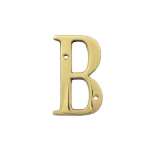 Lettera civica acciaio B