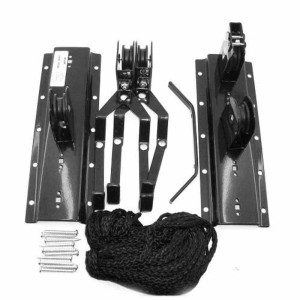 Set t.b.t. Supporti innesti con corda, viti ed elementi di montaggio.