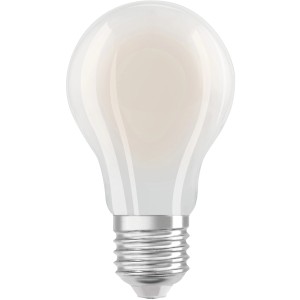 Lampadina LED Osram E27, forma a bulbo, 3.8W, opaca, bianco caldo.