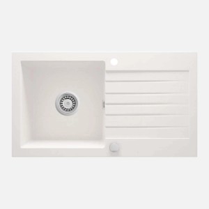 Lavello 1 vasca con gocciolatoio Idrostile Martí 440x160 mm alabastro