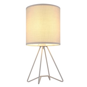 Lampada da tavolo in metallo Tamian Globo 160x345 mm grigio