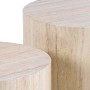 Set 2 tavolini da salotto legno Motrik effetto travertino beige tondo h40 cm_8