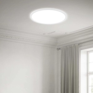 Plafoniera LED Slim 3500lm 4000K Ø 48 cm Bianca