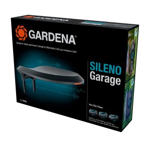 Garage Gardena per robot rasaerba Sileno Smart, protegge dalle intemperie.