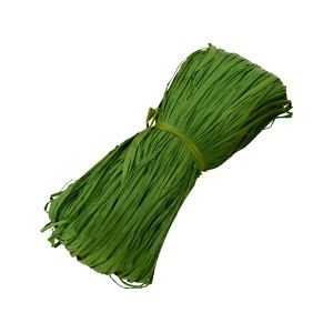 Fascio di rafia naturale verde (50g) per lavori decorativi e artigianali in giardino.