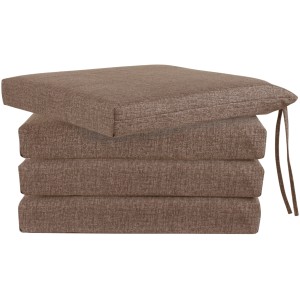 Pila di cuscini per sedie da giardino t.b.t. marroni.