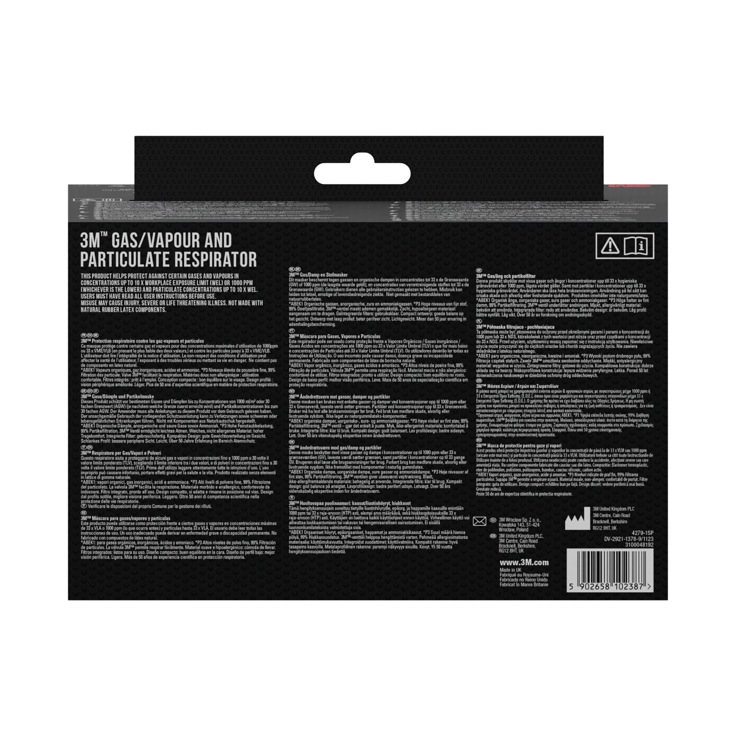 Maschera 4279 + ABEK1P3 3M Blu scuro 1 pz_5