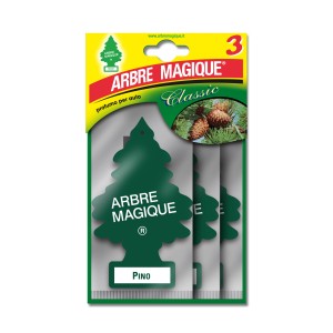 Confezione da 3 Arbre Magique Pino profumatore auto, profumo pino