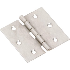 Cerniera squadrata, 60x60 mm, in acciaio inox per collegamenti flessibili.